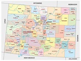 Colorado State Map With Rivers