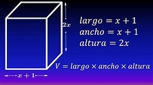 Volumen de prisma cuadrangular (Con polinomios) - YouTube