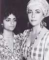 Elizabeth with daughter Liza Todd-Burton. Liza looks so much like Mike ...