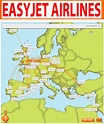 international flights: Easyjet Airlines routes map