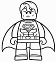 Genial lego Superman para colorear, imprimir e dibujar –ColoringOnly.Com