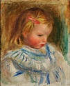 Portrait of Coco, Claude Renoir Painting by Pierre-Auguste Renoir ...