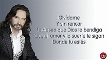 Sigue sin mi - Marco Antonio Solís (Letra/Lyrics) - YouTube