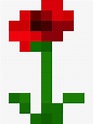Pegatina «Flor de amapola de Minecraft» de Lazarnicolae1 | Redbubble