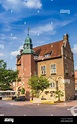 Historisches Rathaus auf dem Marktplatz von Meppen, Deutschland ...