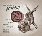 "Year of the Rabbit Calendar (white)" by Stephanie Smith | Redbubble