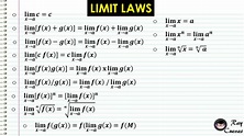 Limit Laws and Evaluating Limits - Owlcation