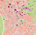 Granada mapa vectorial illustrator eps formato editable BC Maps