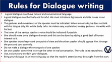 Basic Rules for Dialogue writing - How to Write Dialogue - GrammarVocab