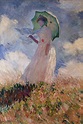 donna con l'ombrello - quadro di Claude Monet