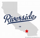 Map of Riverside, CA, California