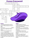 France Crossword Puzzle Student Handouts - Gambaran