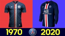 The Evolution of Paris Saint-Germain Football Kit | All Paris Saint ...