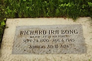 Wisconsin Historical Markers: Major Richard Ira Bong Burial Site