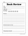 Book Review Template For Kids - STUNNING TEMPLATES