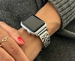 Apple Watch Band 38mm 40mm Women Shiny Silver Apple Watch 42mm 44mm ...
