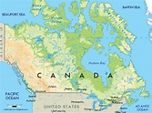 Canada map - Canada in a map (Northern America - Americas)