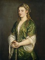 Portrait of a Venetian Lady - Titian, 1555, National Gallery of Art ...