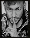 Neymar Jr. Pencil Artwork Drawing - Drawing Skill