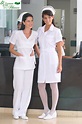 Hermoso... | White nurse dress, Nursing fashion, Scrubs nursing uniforms