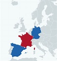 Alemania Francia Mapa - Limites De Francia Saber Es Practico - Mapa ...