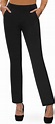 Bamans Damen Hosen Schwarze Elegante Anzughose Stretch Business ...