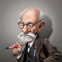 Sigmund Freud by Fernando Buigues | Caricaturas divertidas, Sigmund ...