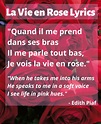 La Vie en Rose - French Lyrics & English Translation