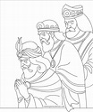 Dibujos de Melchor, Gaspar y Baltasar para colorear: Tres Reyes Magos ...