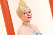 Michelle Williams Arrived at the 2023 Oscars in an Angelic White Gown