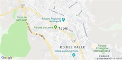 Mapa de Tepic, Nayarit - Mapa de Mexico