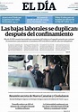 Periódico El Día (España). Periódicos de España. Edición de martes, 12 ...