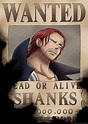 ONE PIECE WANTED: Dead or Alive Poster: Shanks ( Official Licensed ...