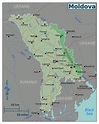 Large regions map of Moldova | Moldova | Europe | Mapsland | Maps of ...