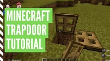 How To Make A TRAPDOOR In Minecraft (And Use It) - YouTube