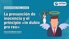 La presunción de inocencia y el principio «in dubio pro reo». Bien ...