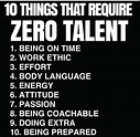 Ten Things That Require Zero Talent Poster