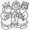 los-tres-reyes-magos-para-adornar-y-pintar - Dibujos De