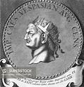Titus Flavius Sabinus Vespasianus Roman Emperor (69 - 79) and founder ...