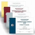 Contest Certificates-International Speech - Muskurado
