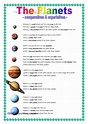 Planet Fact Sheets Printable