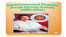 Administrasyon ni Pangulong Joseph Estrada - YouTube