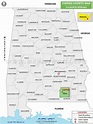 Coffee County Map, Alabama