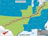 US Route 62 Map for Road Trip, Highway 62