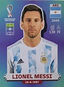 Figurinha Messi Argentina - Copa do Mundo Qatar 2022 Panini