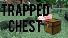 How To Make And Use A Trapped Chest On Minecraft - YouTube