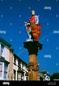 Statue of Medieval Welsh Prince of Gwynedd Llywelyn ab Iorwerth ...