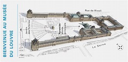 Il Museo del Louvre mappa - Mappa del Museo del Louvre (Francia)
