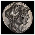 Cleopatra Thea and Antiochus VIII tetradrachm