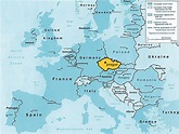 Prague location on world map - Prague location in world map (Bohemia ...